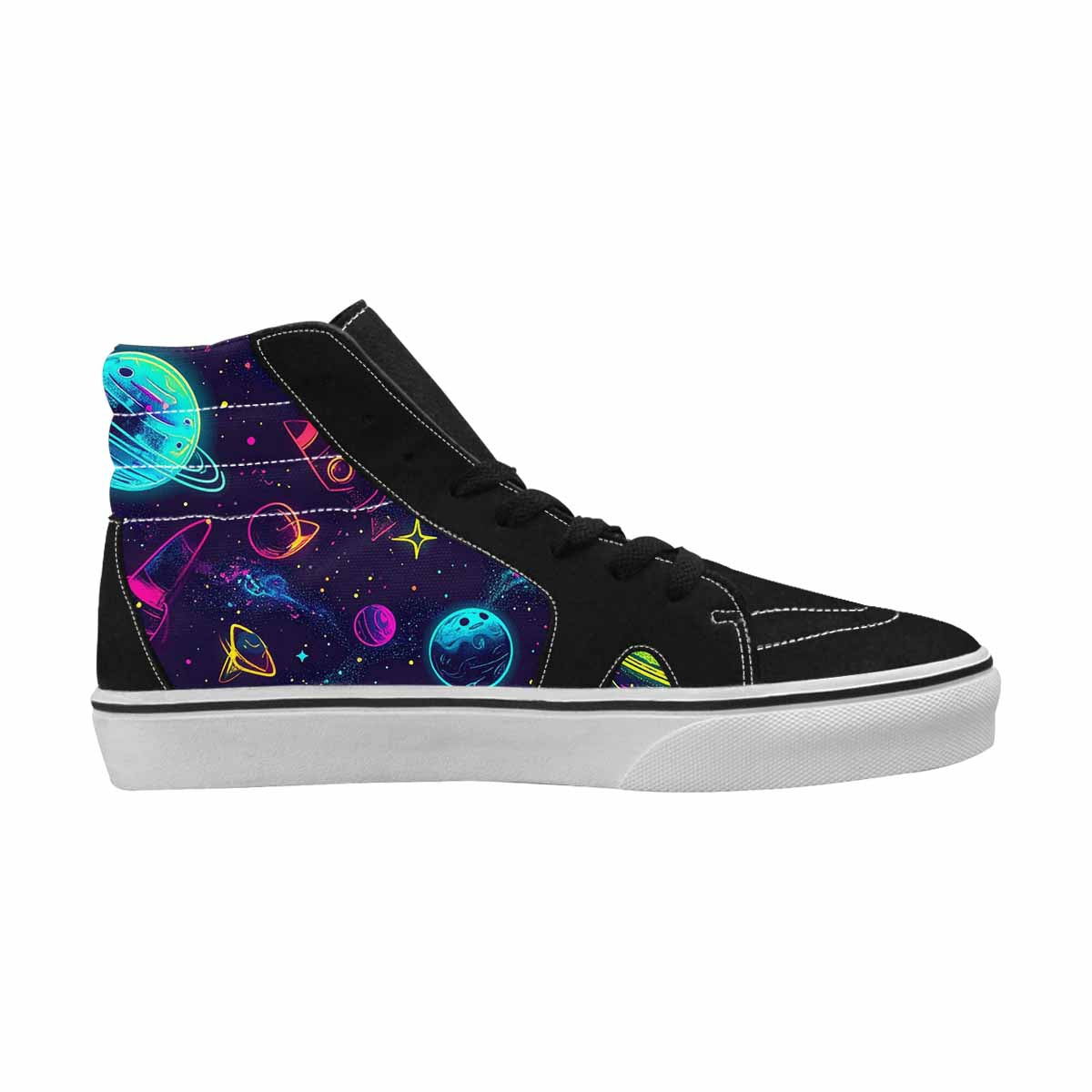 WOMEN'S Space Galaxy Astronaut High Top Canvas Vivid Shoes