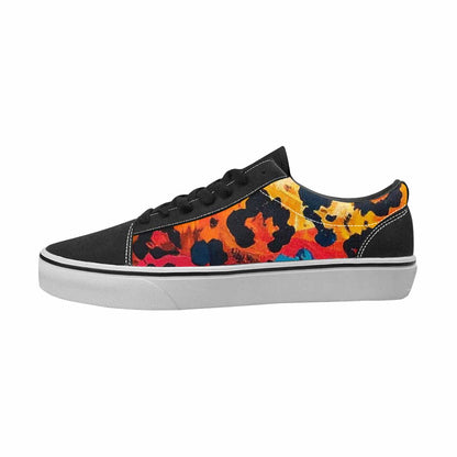 MEN'S Leopard Full Color Canvas Statement Surreal Custom Sneakers