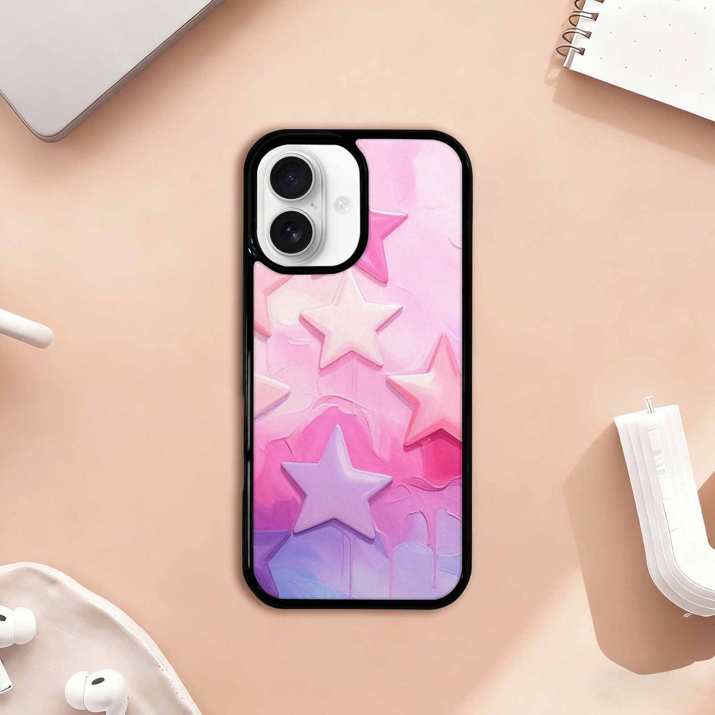 iPhone 17 Case — Seamless Repeating Pattern Of Galaxy Space, Personalized Phone Case