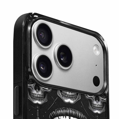 iPhone 17 Pro Max Case — Skull Dark Art Gothic Print Gothic, Custom Art Phone Cover