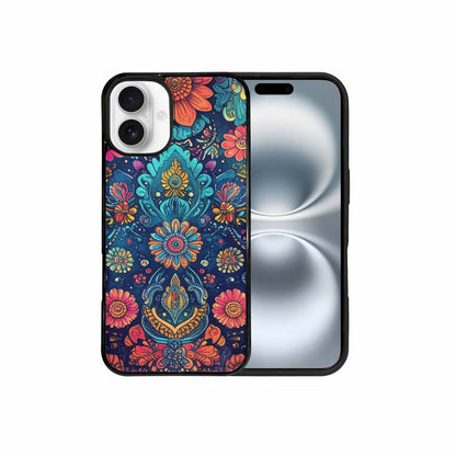 iPhone 16 Plus Case — Paisley Mandala, Custom Printed Phone Case