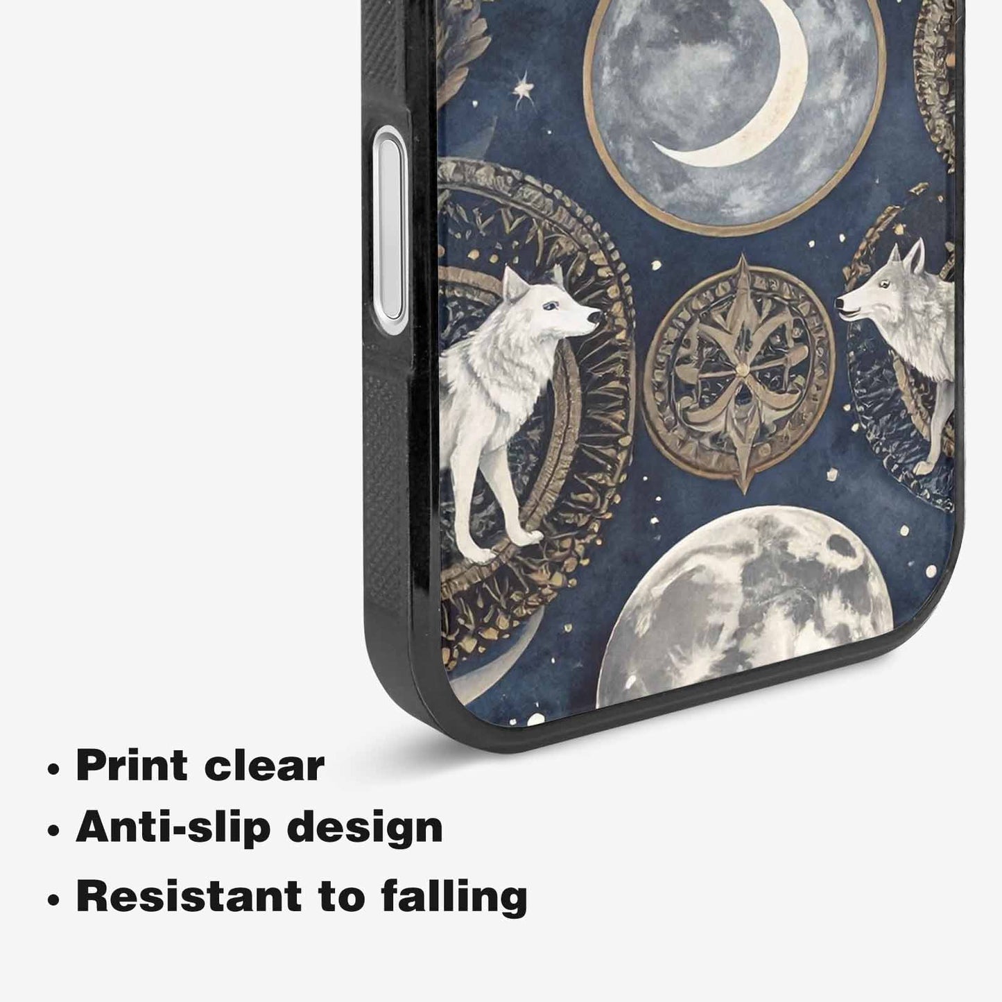 iPhone 16 Case — Wolves Everywhere Collage Overlap Small Wolf, Custom Print Case Cover