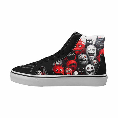 MEN'S Monsters (general) High Top Canvas Cottagecore Custom Sneakers
