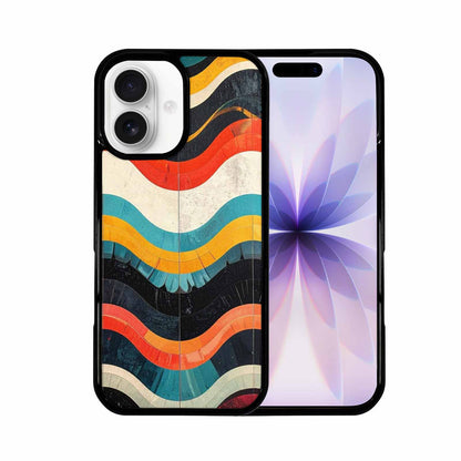iPhone 17 Case — Retro Wave Scallop Stripe Small Retro, Customized Protective Case