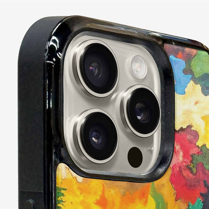 iPhone 16 Pro Case — Camo Patches Full Color Vibrant Camo, Custom Phone Case