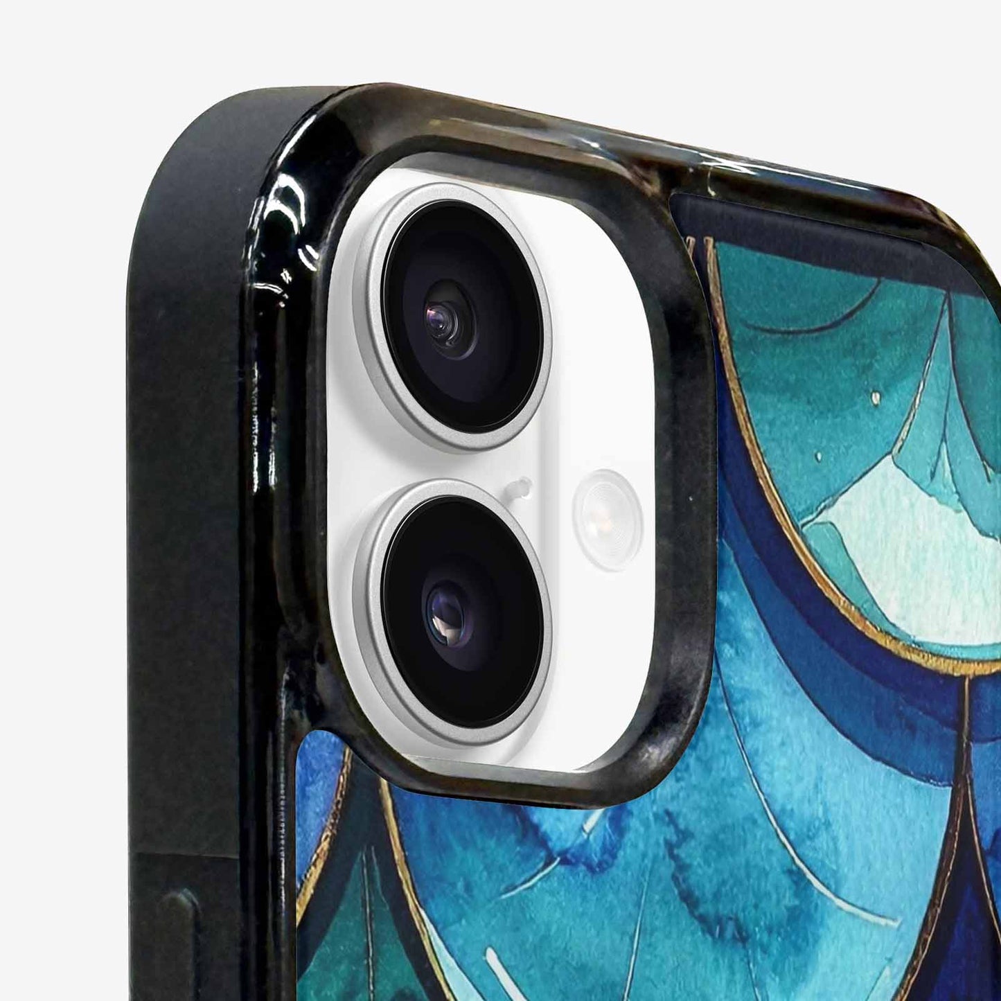 iPhone 16 Plus Case — Mermaid Scale Art Pattern, Custom Art Phone Cover