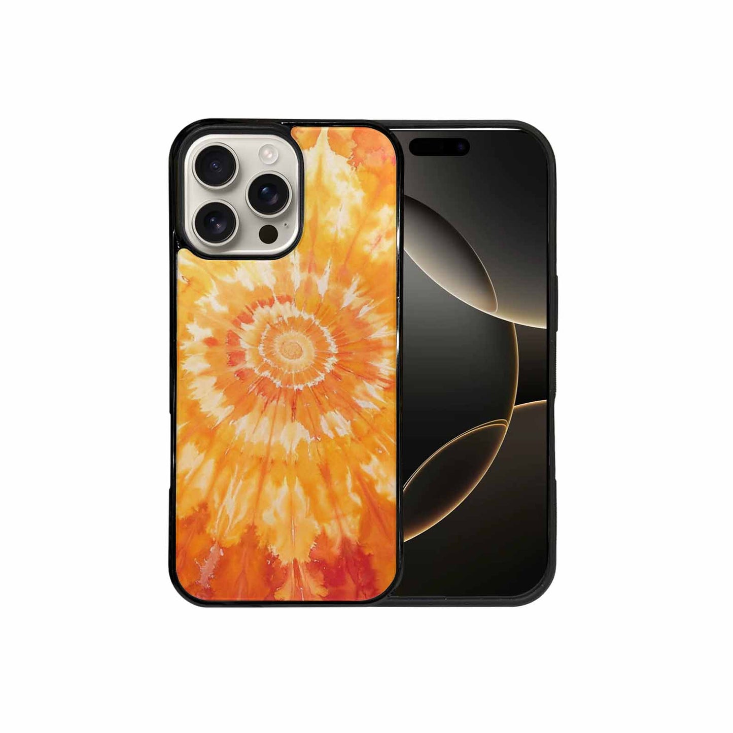 iPhone 16 Pro Max Case — Ombre Tie Dye Warm, Custom Designed Case Cover
