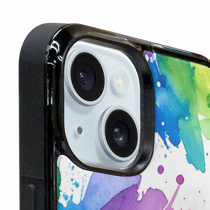 iPhone 15 Plus Case — Watercolor Splash Abstract Pattern Seamless Repeat, Original Design Phone Case