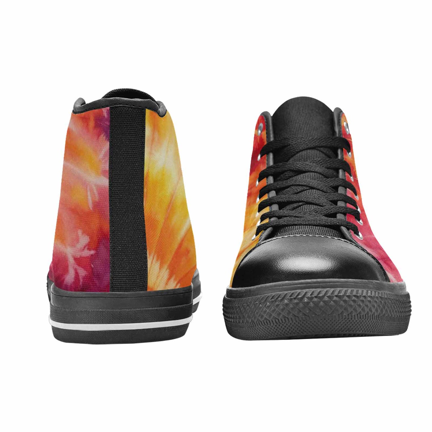 MEN'S Ombre Tie Dye Warm High Top Canvas Surreal Custom Shoes