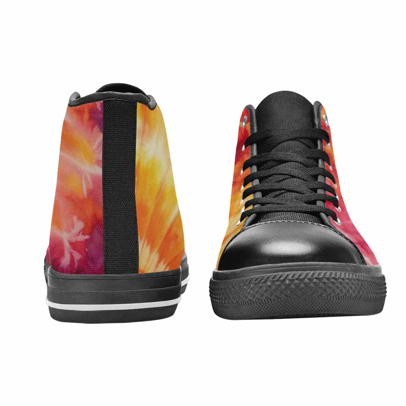 MEN'S Ombre Tie Dye Warm High Top Canvas Surreal Custom Shoes