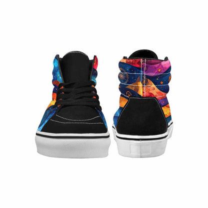 WOMEN'S Steampunk Galaxy High Top Canvas Aesthetic Sneakers