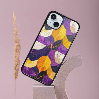 iPhone 15 Plus Case — Nonbinary Flag Color Theme Small Rainbow, Custom Phone Case
