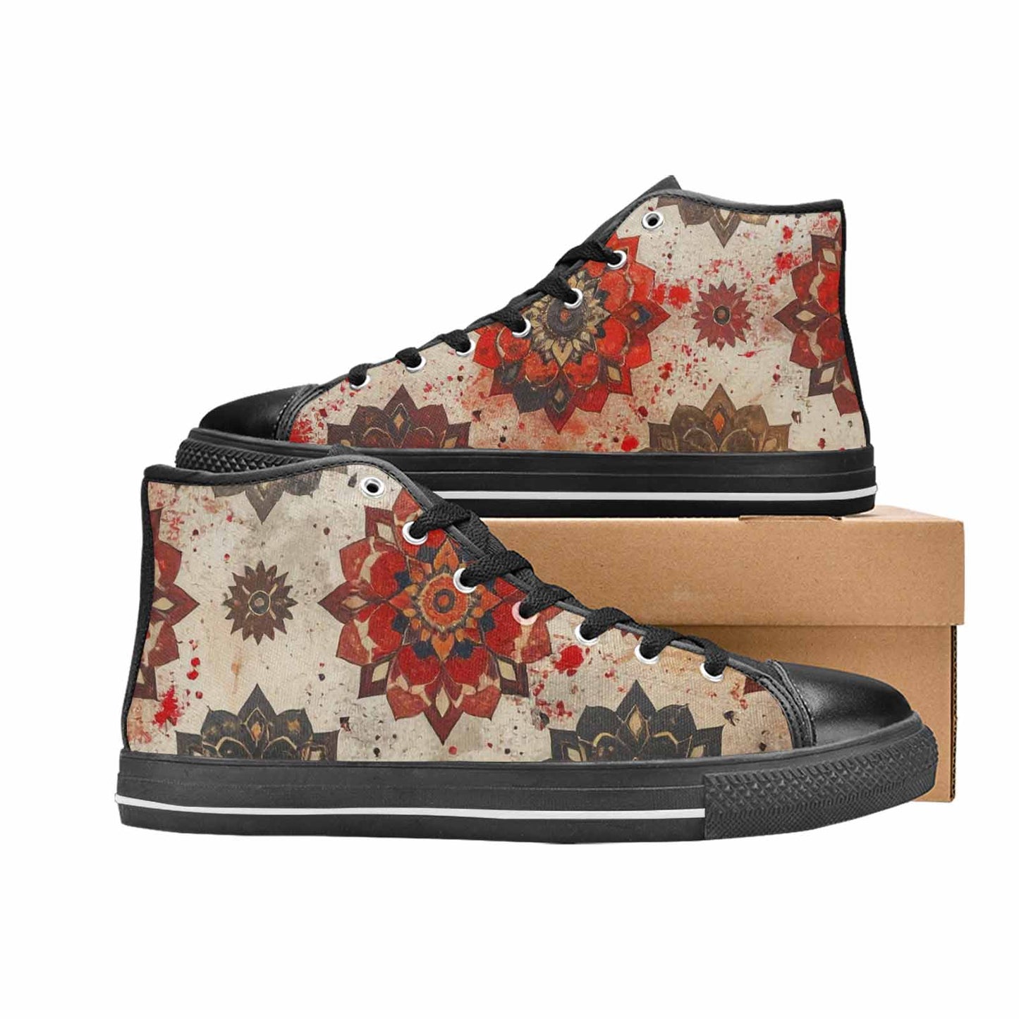 MEN'S Mandala High Top Canvas Surreal Shoes