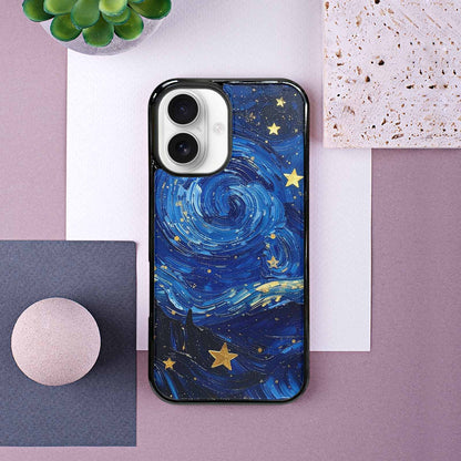 iPhone 16 Case — Starry Night Galaxy Custom Personalized Phone, Custom Phone Case