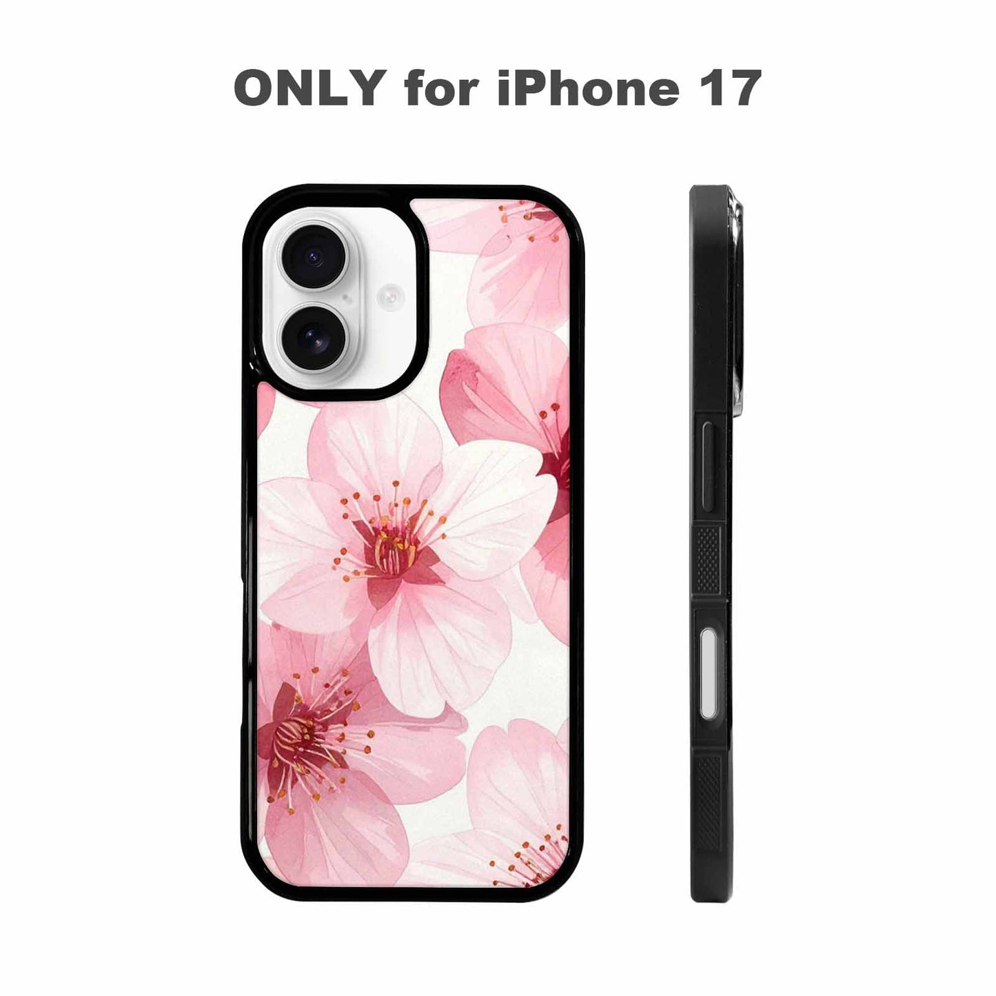 iPhone 17 Case — Japanese Cherry Blossom Pattern, Floral, Personalized Phone Case