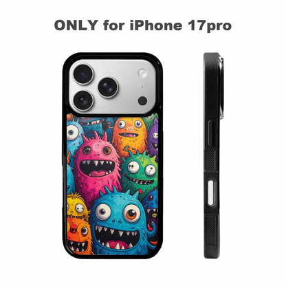 iPhone 17 Pro Case — Monsters General Cartoon Monsters Pattern Cartoon, Custom Art Phone Cover