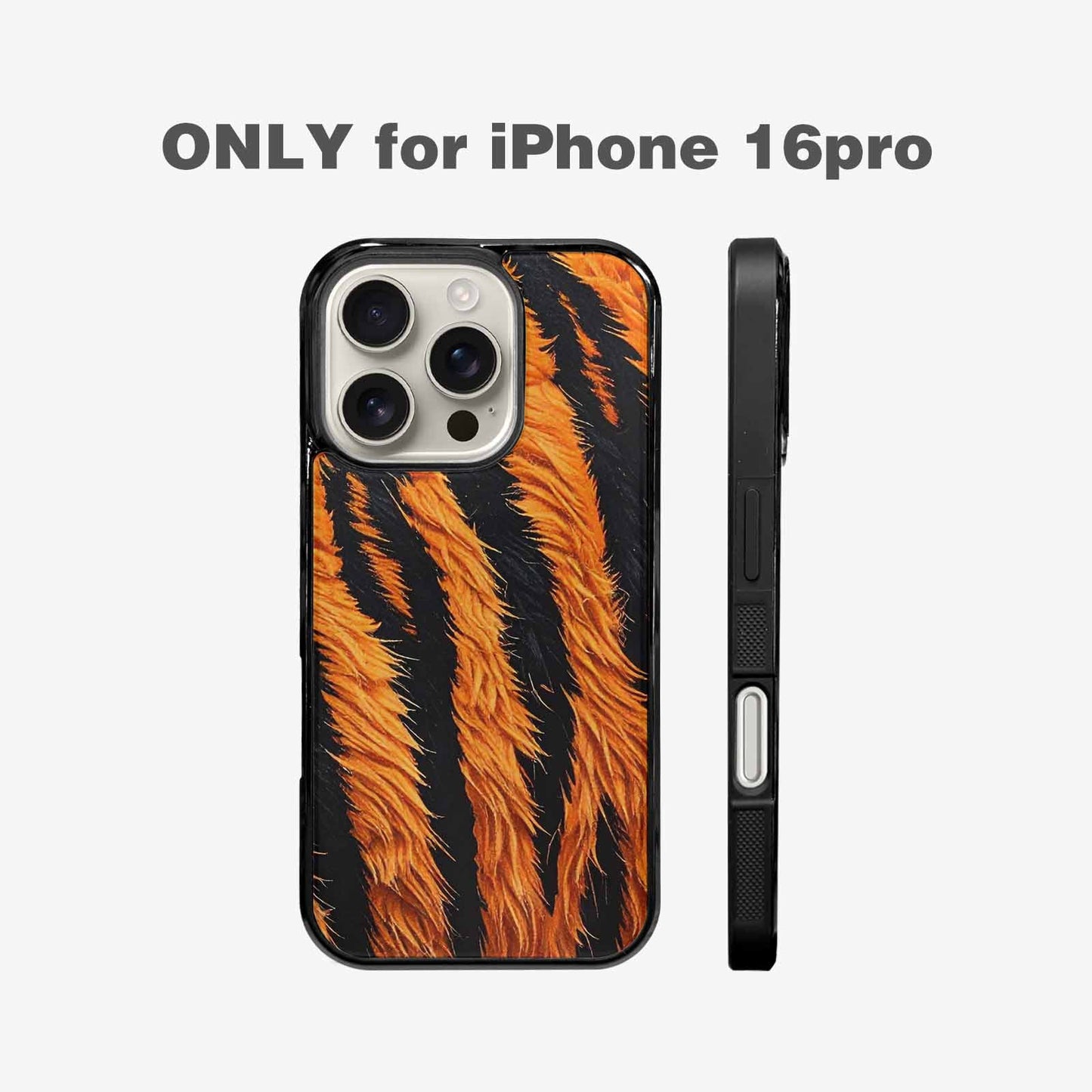 iPhone 16 Pro Case — Bold Tiger Stripe, Personalized Phone Case