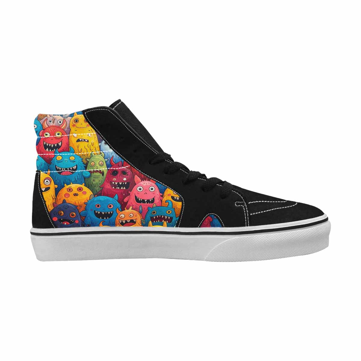 MEN'S Monsters (general) Cartoon Monst High Top Canvas Y2K Custom Shoes