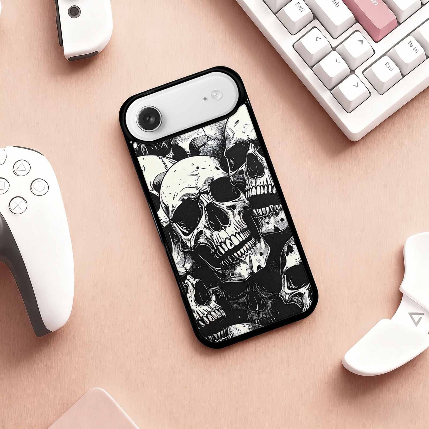 iPhone 17 Air Case — Skull Dark Art Gothic Print Gothic, Customized Protective Case