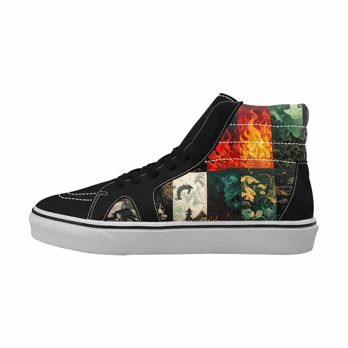 WOMEN'S Dragon Scale Fantasy High Top Canvas Aesthetic Sneakers
