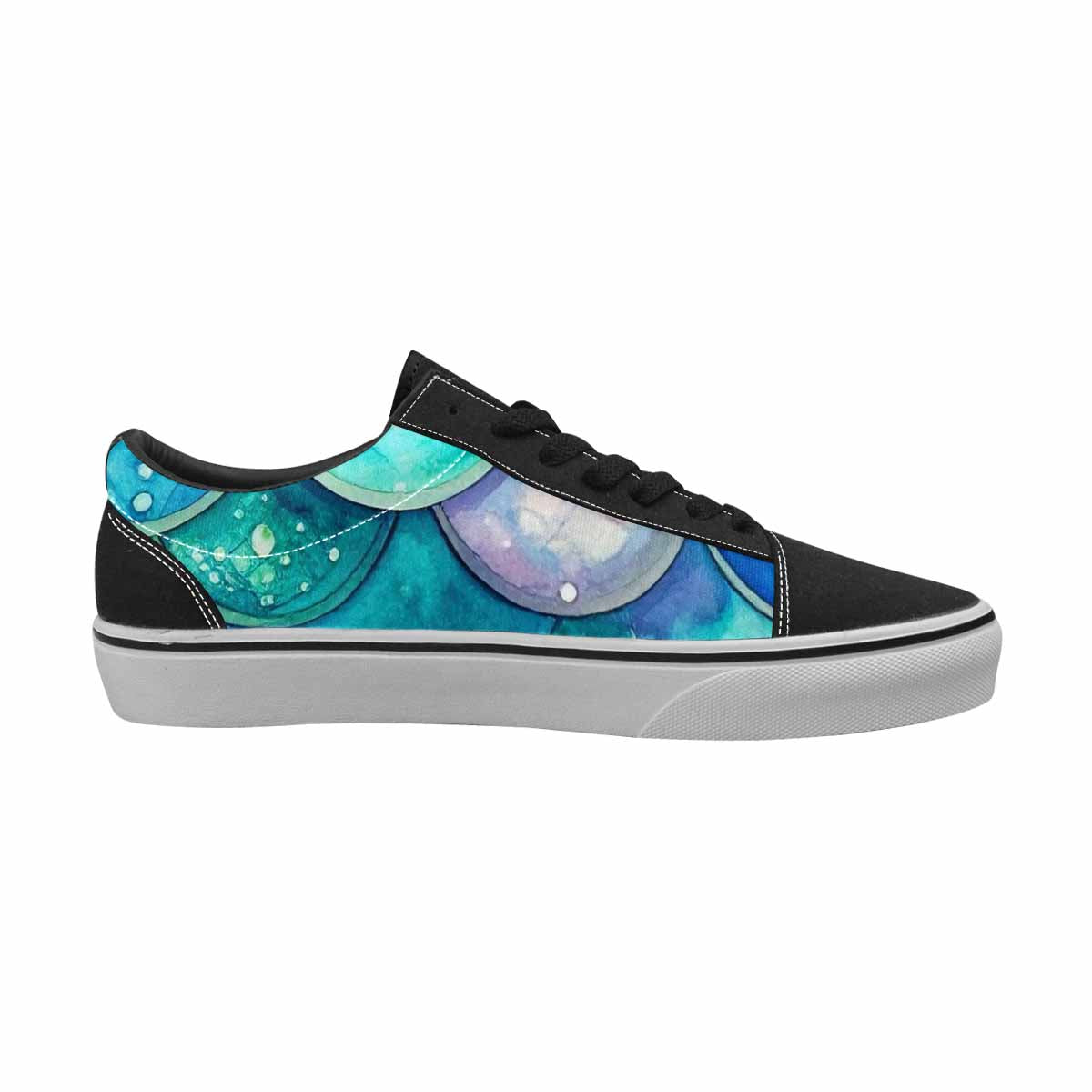 MEN'S Mermaid Scale Canvas Lace-Up Neon Fantasy Shoes