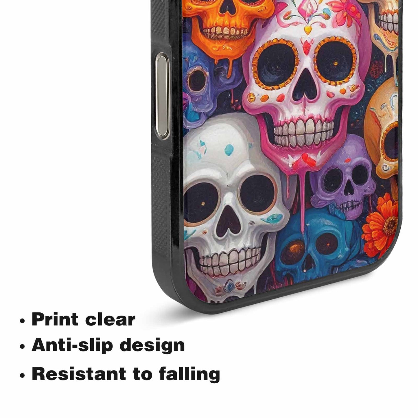 iPhone 16 Pro Case — Sugar Skullsmelting Sugar Skulls 9h5, Custom Made Phone Cover