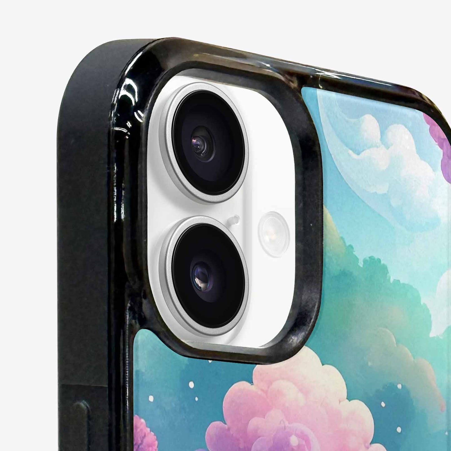iPhone 16 Case — Surrealist Dreamscape Illustration Pattern, Unique Phone Case Design