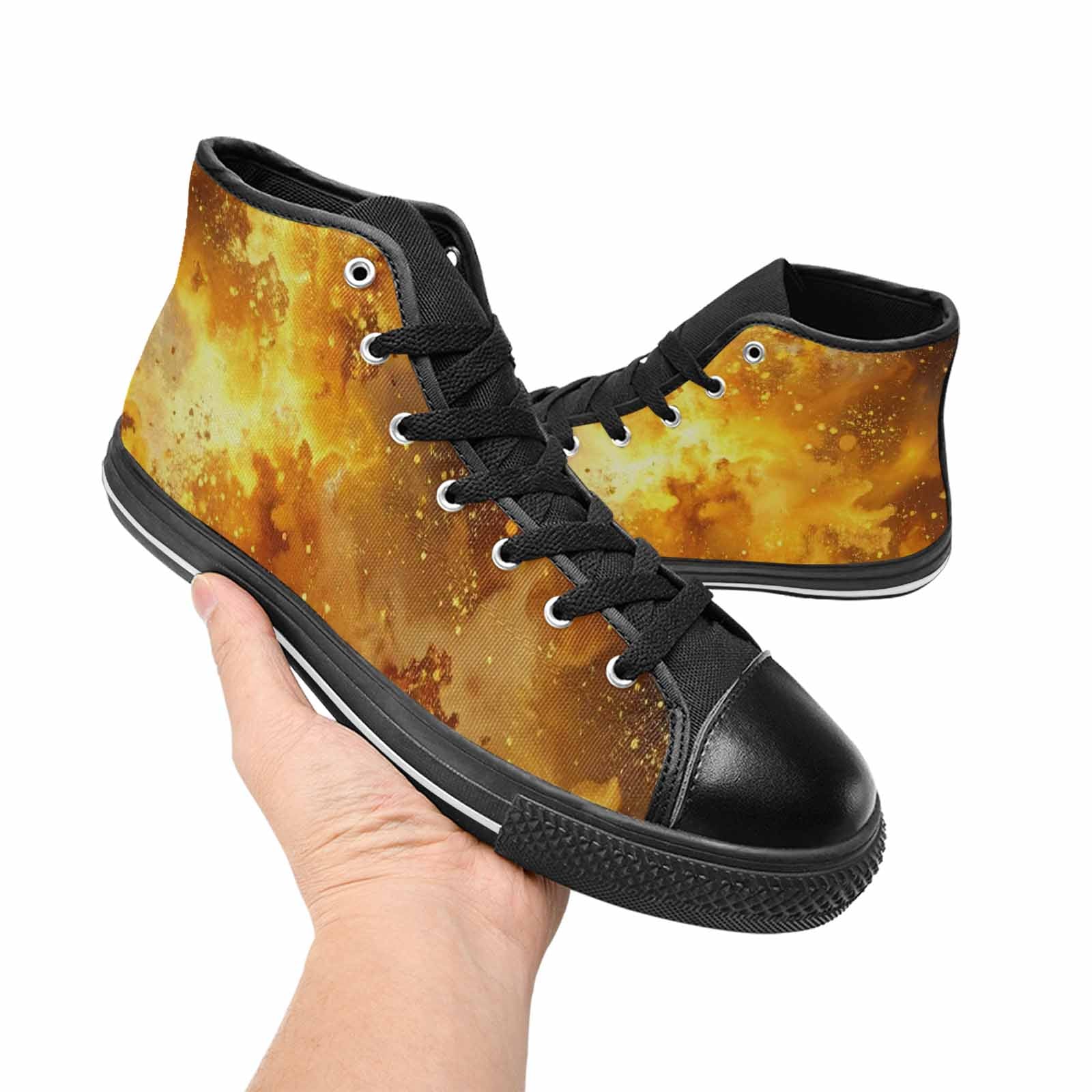 MEN'S Galaxy Art - High Top Canvas Aesthetic Shoes