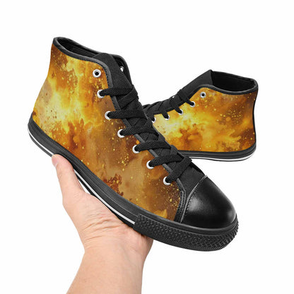 MEN'S Galaxy Art - High Top Canvas Aesthetic Shoes