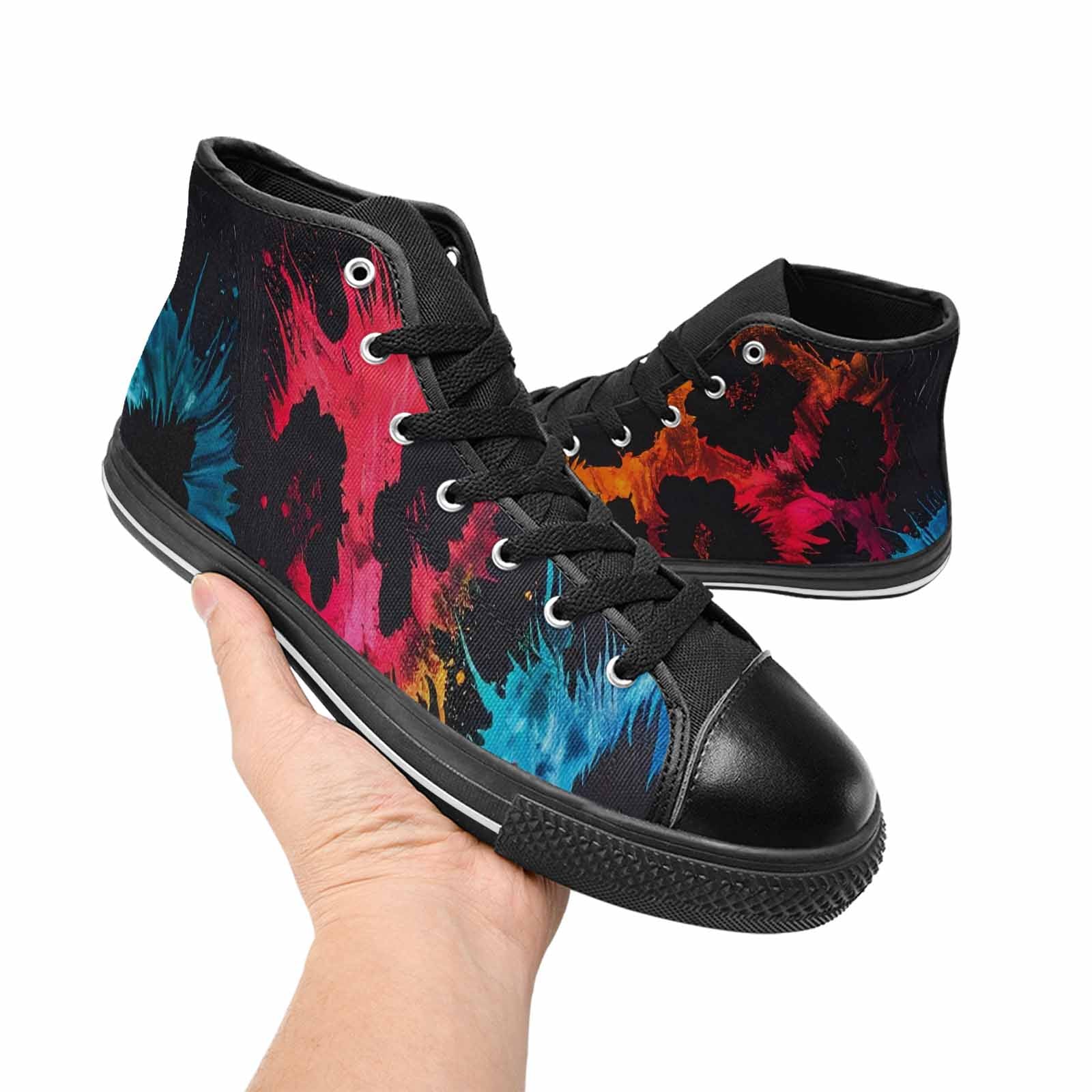 MEN'S Dark Animal Print High Top Canvas Y2K Sneakers