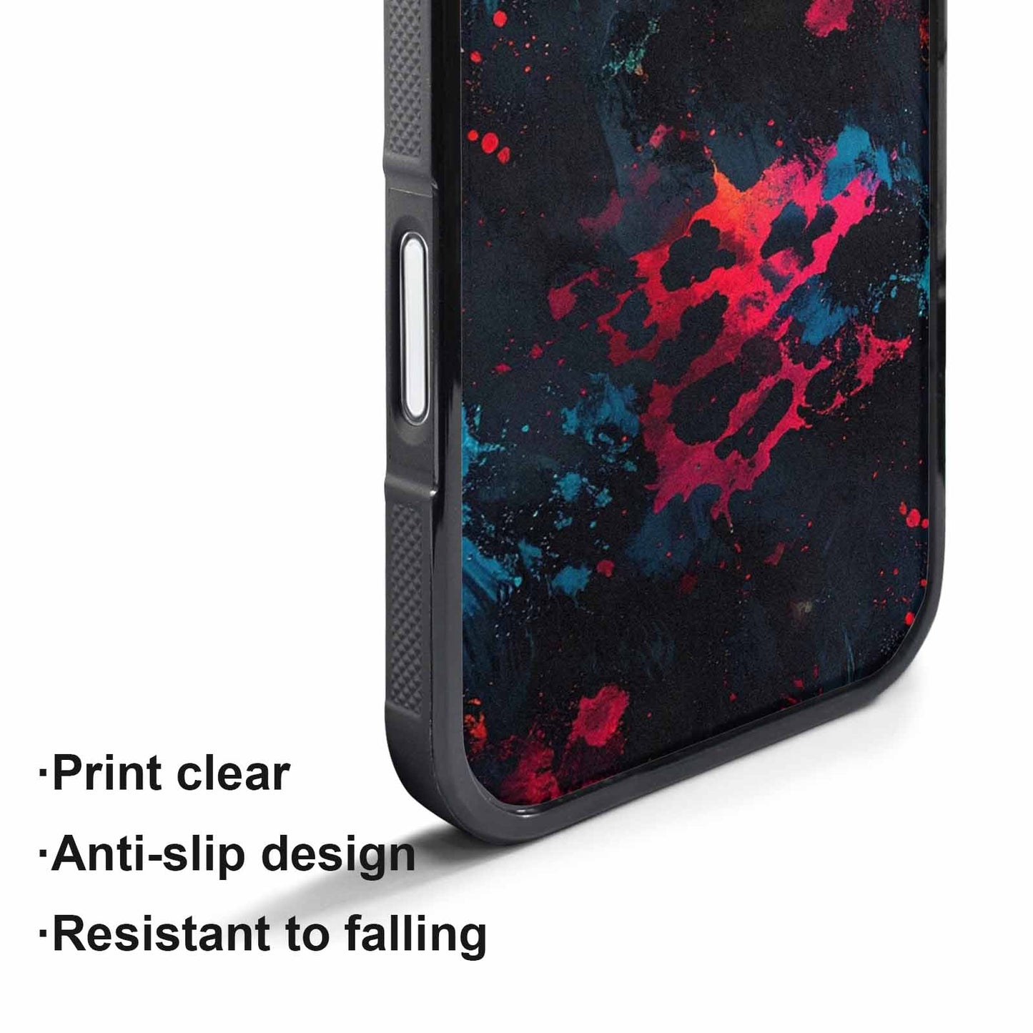 iPhone 17 Pro Max Case — Color Style Deep Blacks Animal Print, Original Design Phone Case