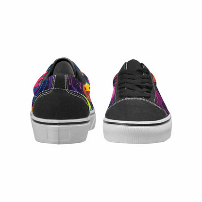 WOMEN'S Smiley Faces × Glow Lace-Up Canvas Y2K Custom Shoes
