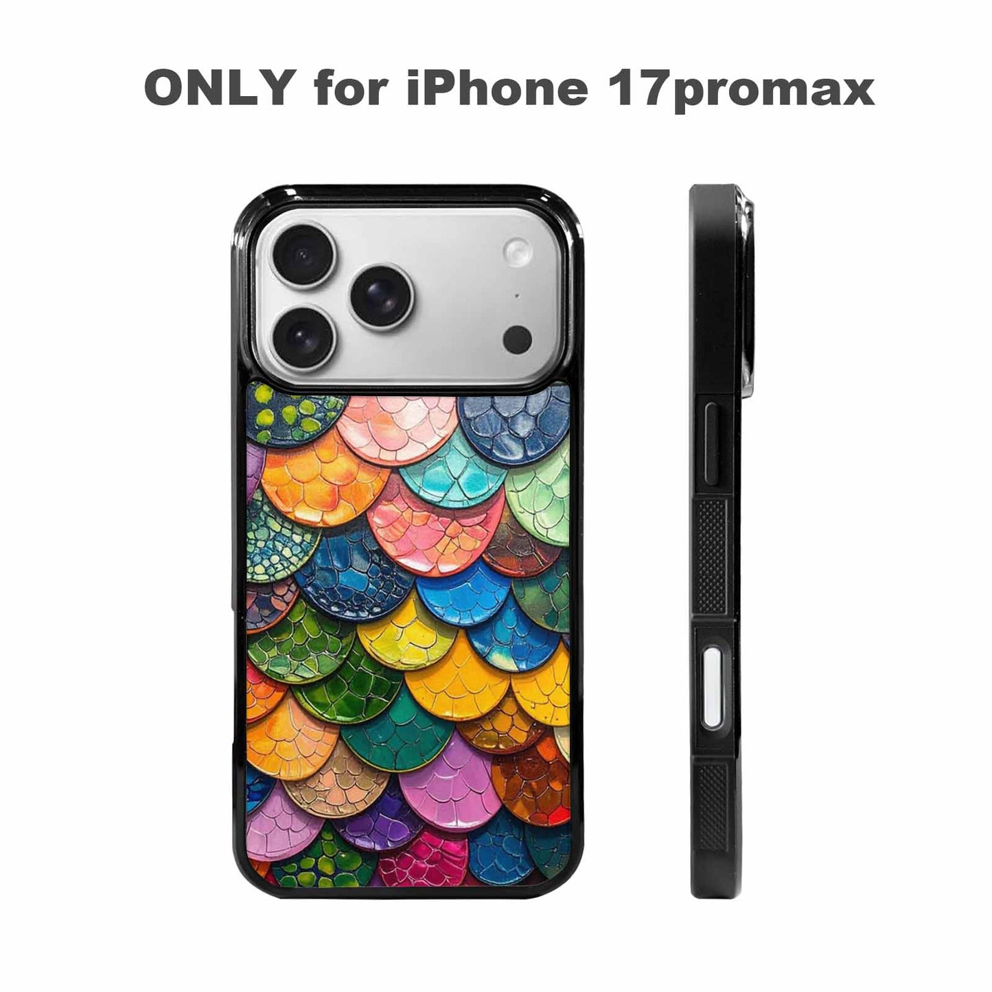 iPhone 17 Pro Max Case — Reptile Scale Full Color Original Art, Custom Phone Case