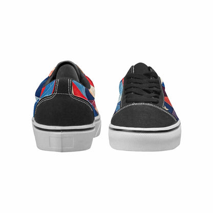 WOMEN'S American Flag Stars Canvas Lace-Up Dark Academia Sneakers