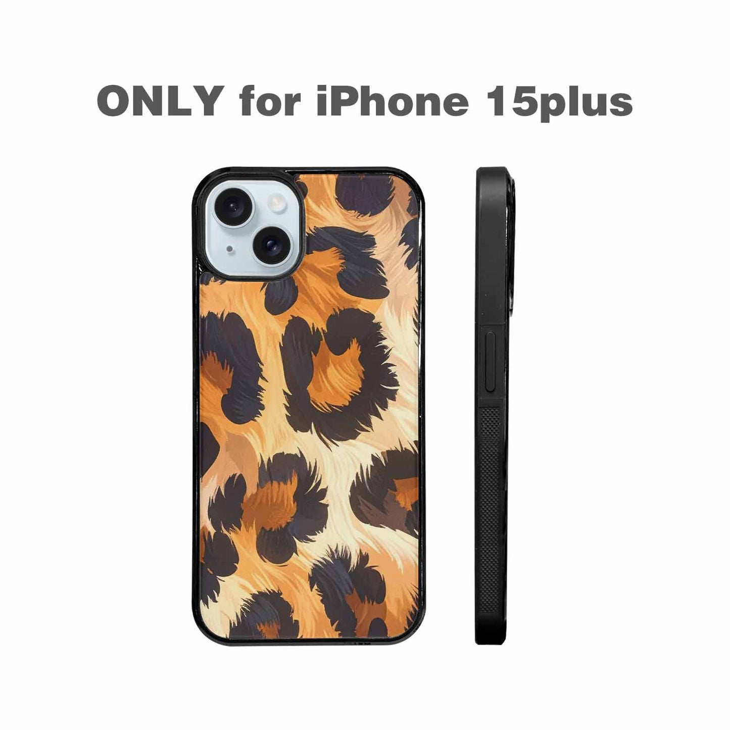 iPhone 15 Plus Case — Leopard Soft Airbrush Gradient, Custom Made Phone Cover