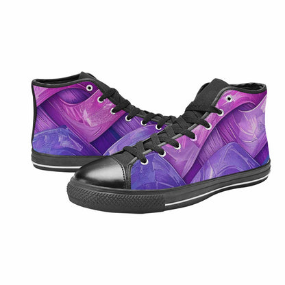 MEN'S Bisexual Flag Color High Top Canvas Vivid Shoes