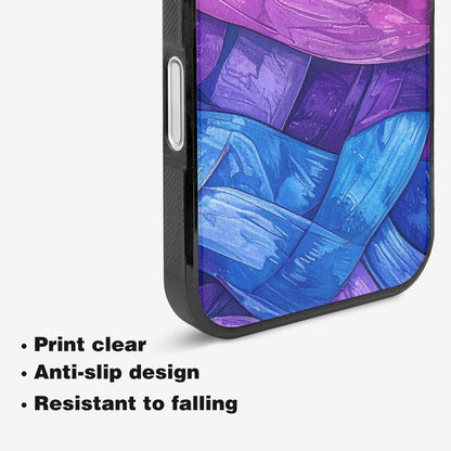 iPhone 16 Case — Bisexual Flag Color Theme Small Rainbow, Custom Designed Case Cover