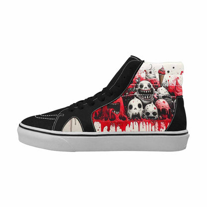 MEN'S Ice Cream Monsters (black High Top Canvas Surreal Shoes