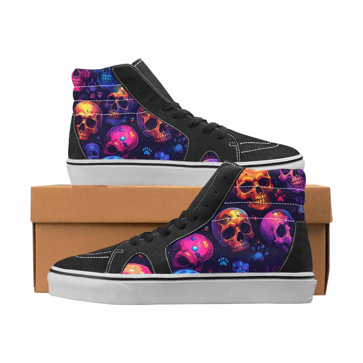 WOMEN'S Iridescent Paw Print Skull 18 Ferion