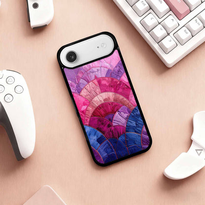 iPhone 17 Air Case — Vivid Camo Bisexual Pride Camo, Custom Art Phone Cover