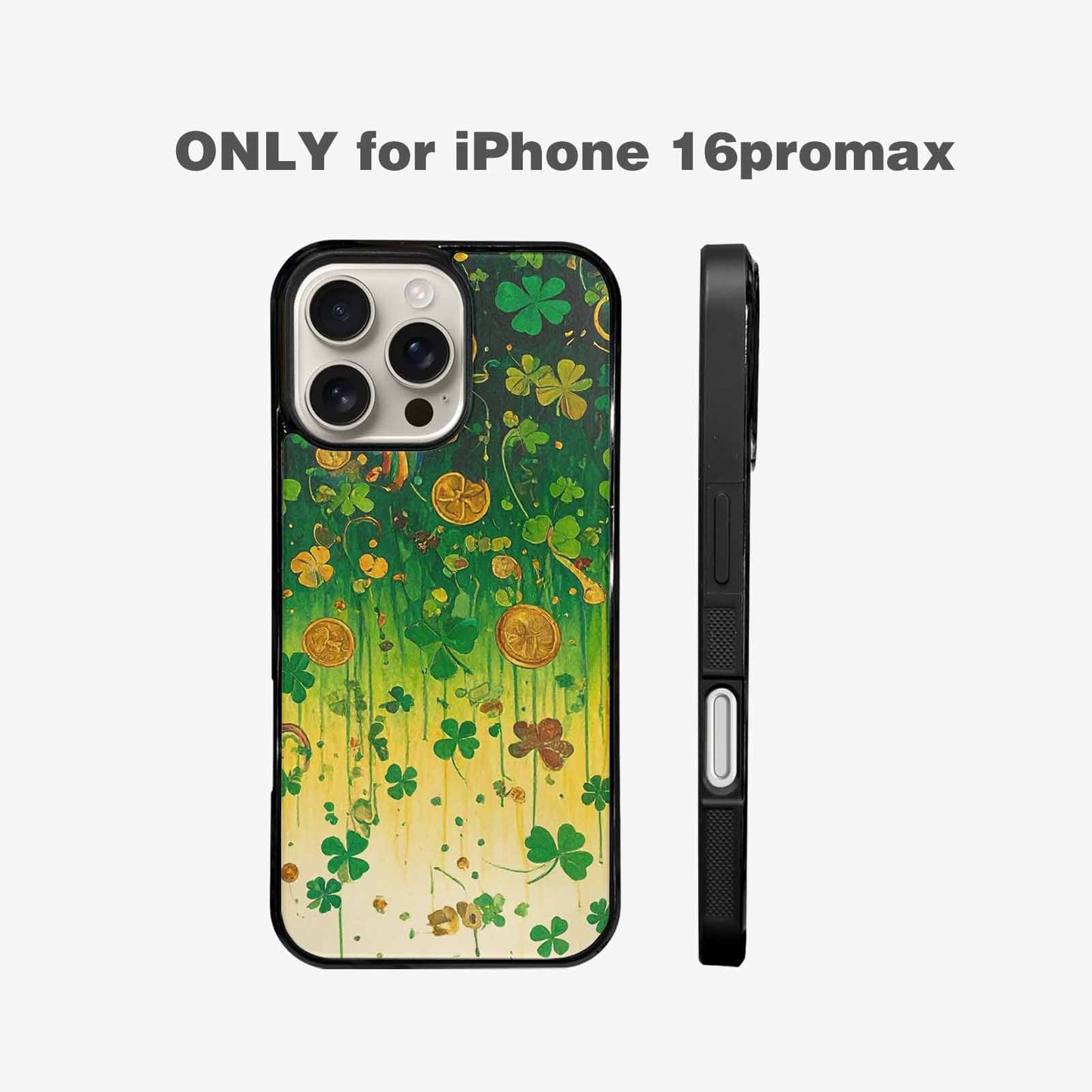iPhone 16 Pro Max Case — St Patrick\'s Clover St Patrick\'s Clover, Custom Print Case Cover