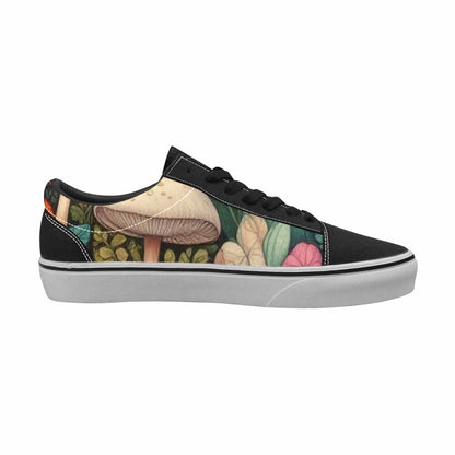 WOMEN'S Mushrooms  Botanical Mushrooms Lace-Up Canvas Dreamcore Shoes