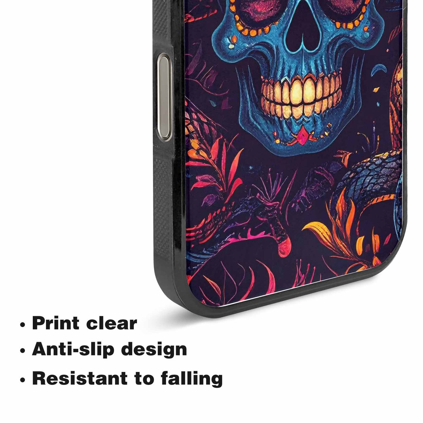 iPhone 15 Pro Max Case — Snake Skulls Print Custom, Unique Phone Case Design