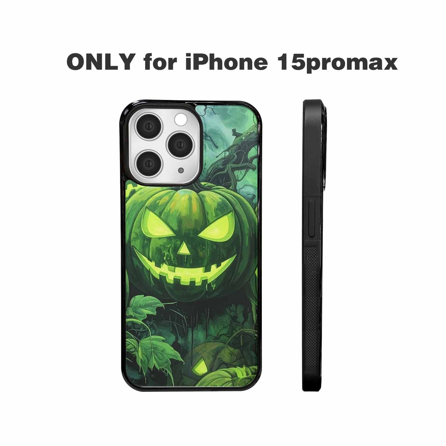 iPhone 15 Pro Max Case — Halloween Glowing Jackolantern, Custom Designed Case Cover