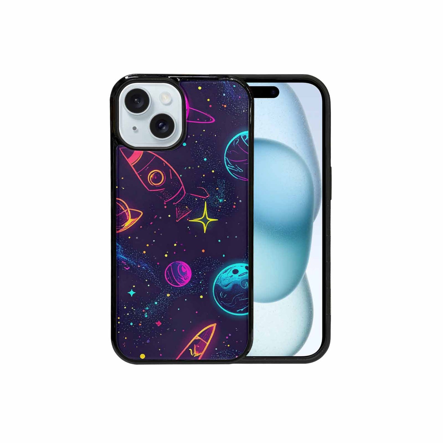 iPhone 15 Case — Space Galaxy Astronaut, Custom Art Phone Cover