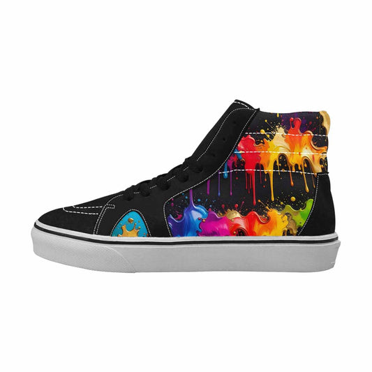 MEN'S Paint Splatter High Top Canvas Dark Academia Shoes