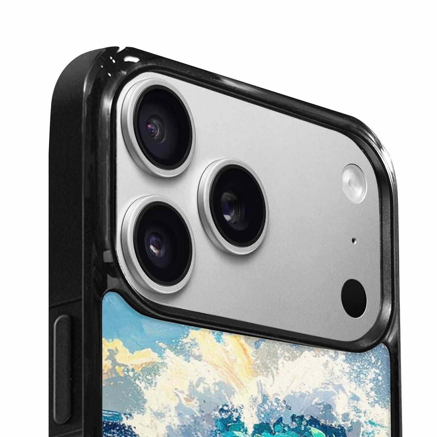 iPhone 17 Pro Max Case — Wave Crest Splash Wave Watercolor Abstract, Unique Phone Case Design