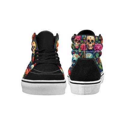 MEN'S Skulls  Botanical Skulls High Top Canvas Dreamlike Shoes