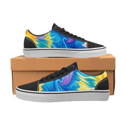 MEN'S Tie Dye Swirl Canvas Lace-Up Y2K Custom Sneakers