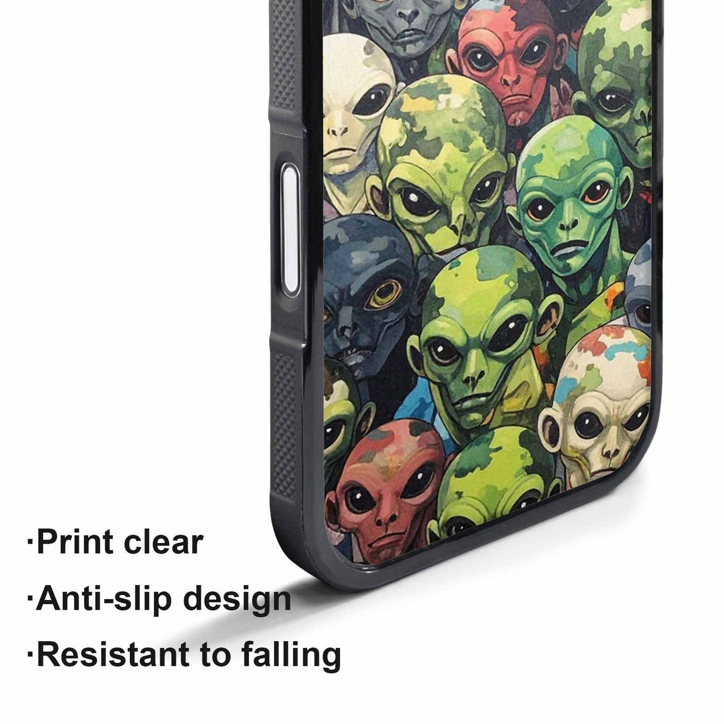 iPhone 17 Air Case — Aliens Camo Aliens Pattern Hundreds Alien, Custom Art Phone Cover